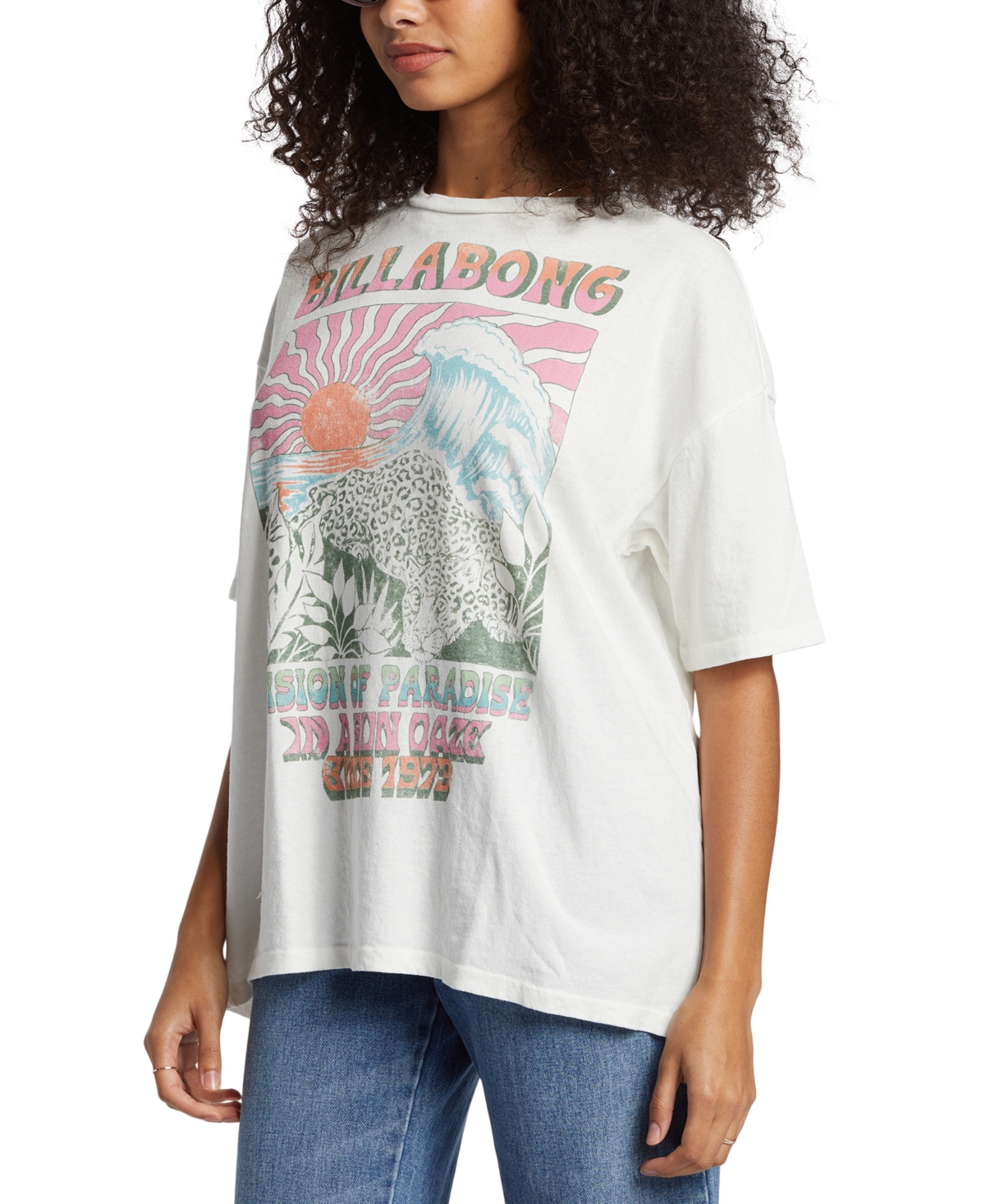 Billabong Juniors' Vision of Paradise Cotton Logo-Graphic T-Shirt