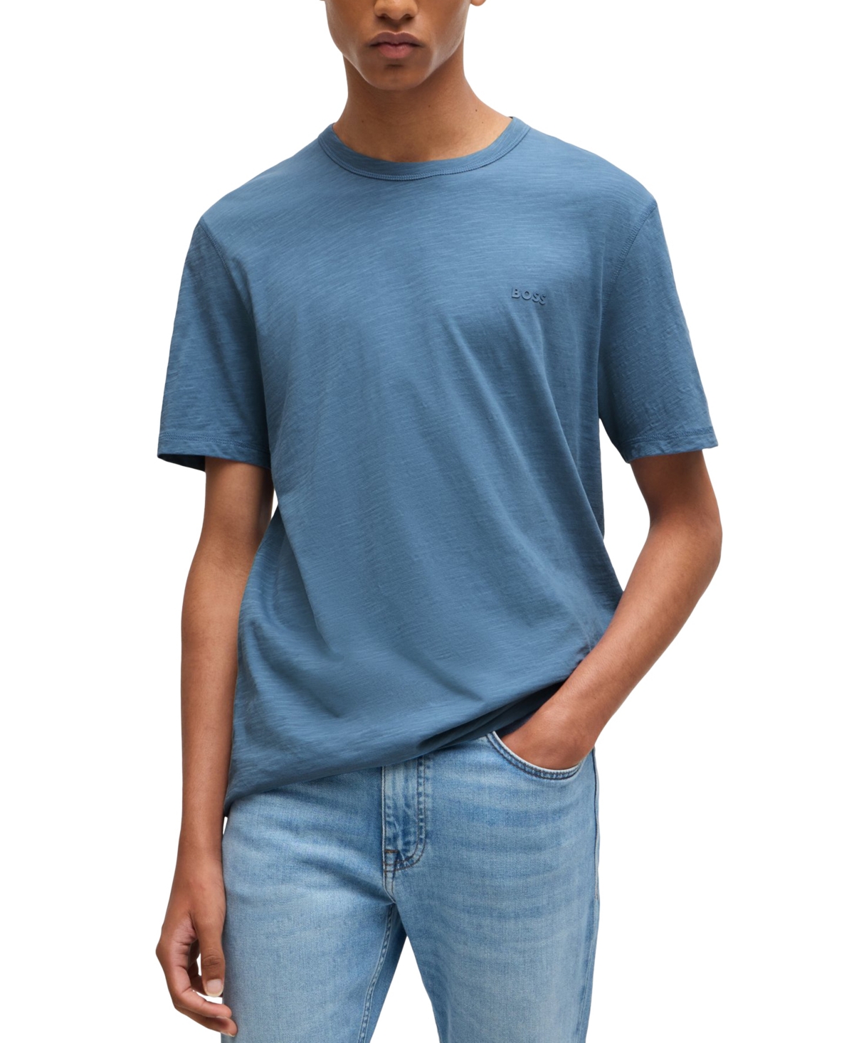 Boss by Hugo Boss Men's Slub-Cotton T-Shirt