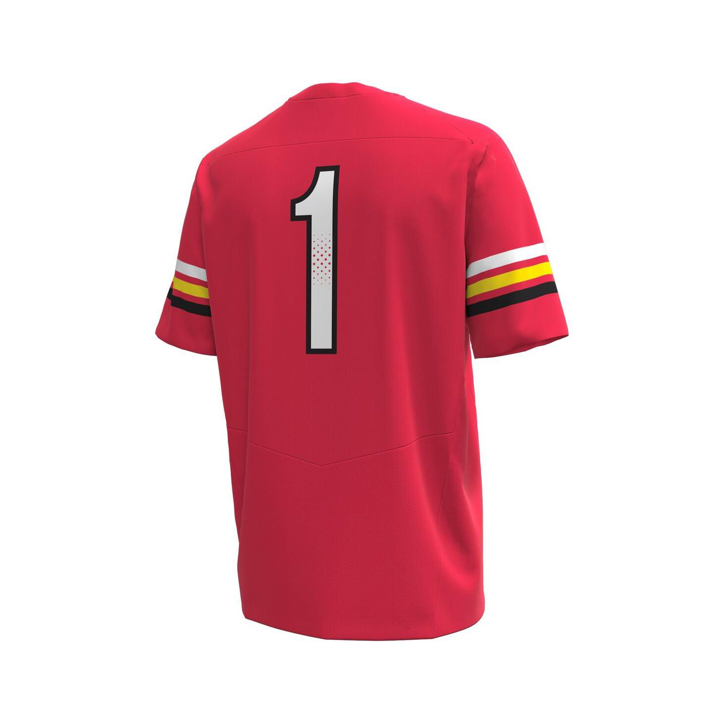 Мужской топ Under Armour 1 Maryland Terrapins Replica Football Jersey, цвет: Чёрный — фото 5