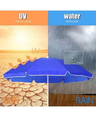 Portable Folding Picnic Double Chair W/Umbrella Table