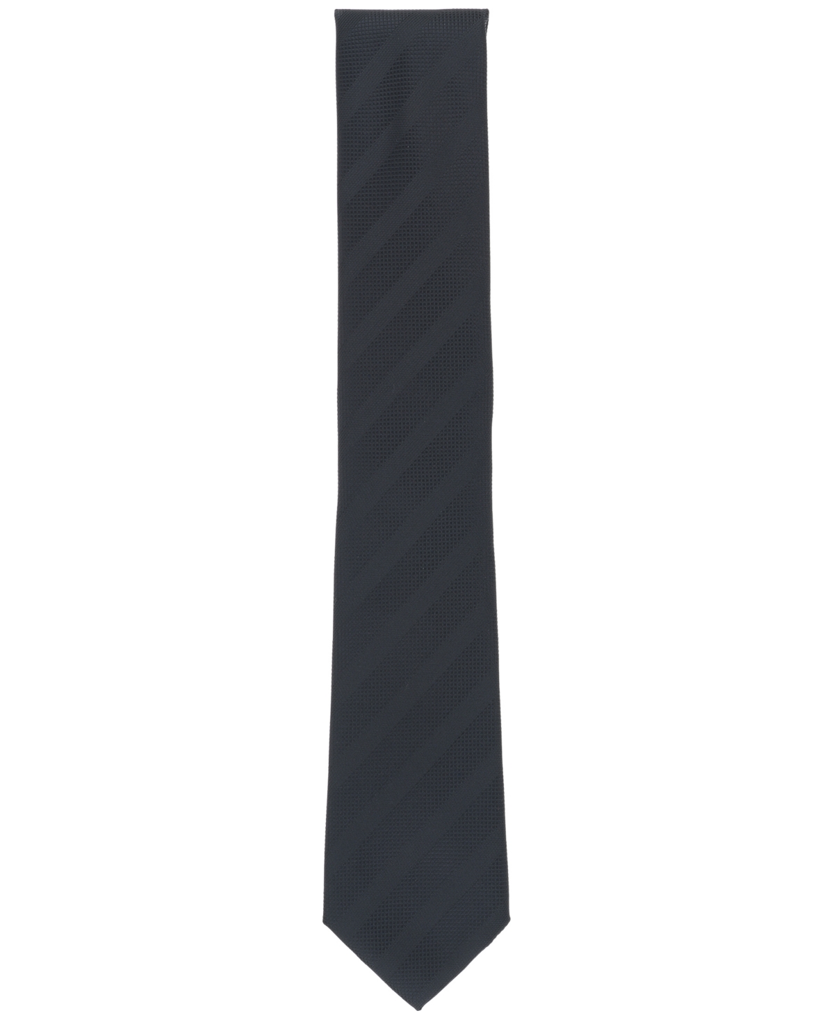 Alfani Men's Sidney Stripe Tie, Created For Macy's In Black