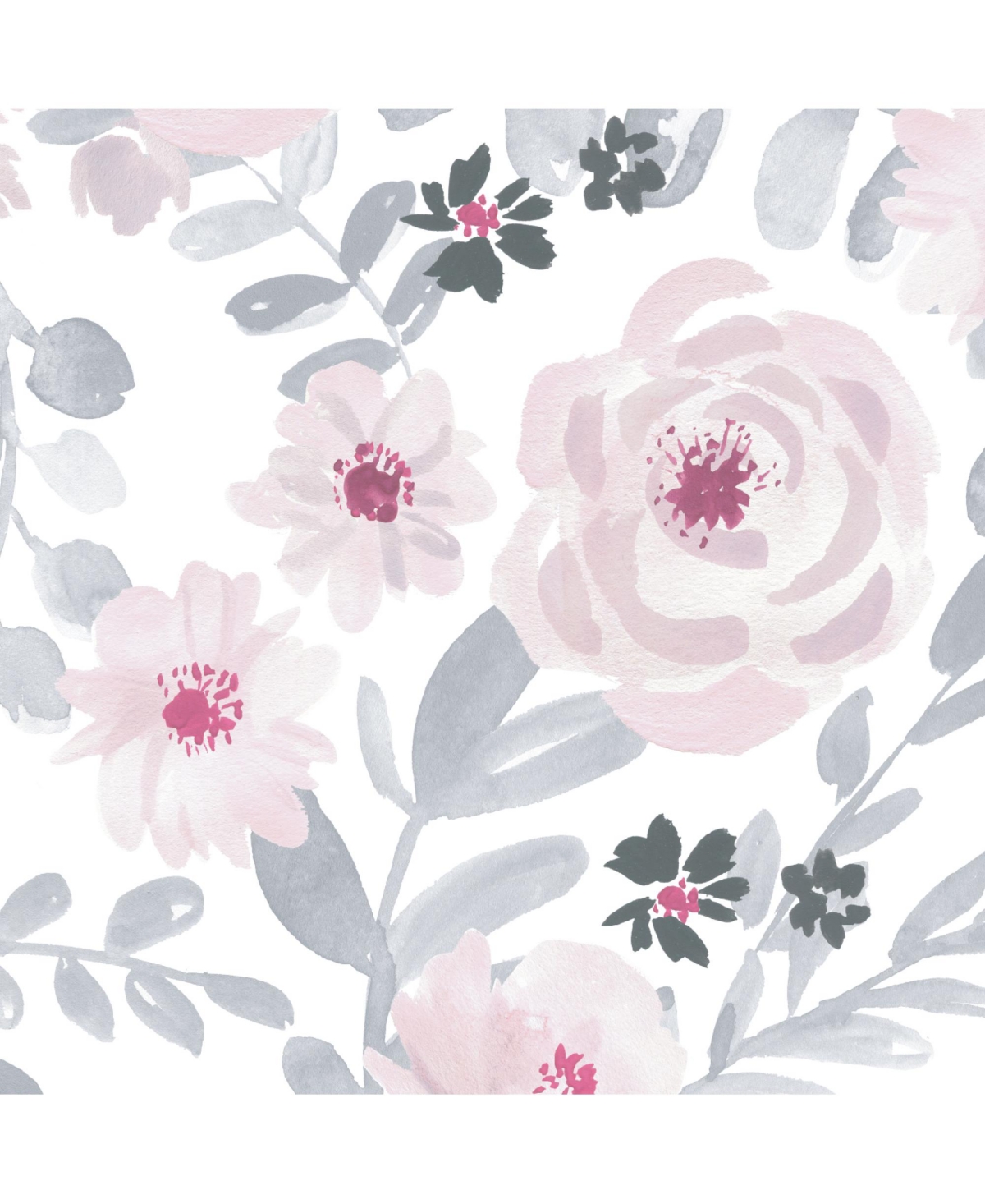 Bedtime Originals Blossom Watercolor Floral Sheets and Pillowcase Set