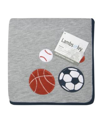Hall of Fame Sports Jersey/Faux Shearling Cozy Baby Blanket