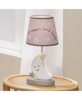 Bedtime Originals Celestial Moon Nursery Lamp with Shade and Bulb