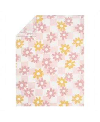 Daisy Dreams Soft & Cozy Luxury Fleece Checkered Baby Blanket