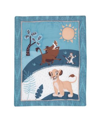 Disney Baby Lion King Adventure Blue 3-Piece Mini Crib Bedding Set
