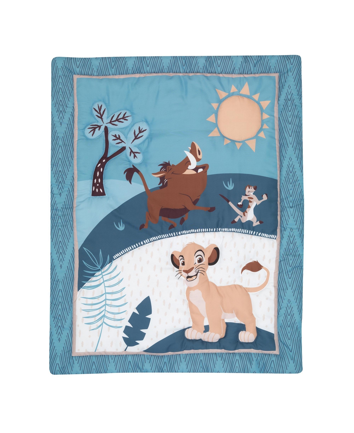 Lambs & Ivy Disney Baby Lion King Adventure3-Piece Bedding Set - Blue