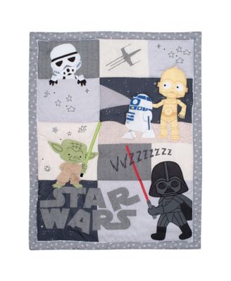 Star Wars Classic 3-Piece Baby Crib Bedding Set - Yoda/Darth Vader
