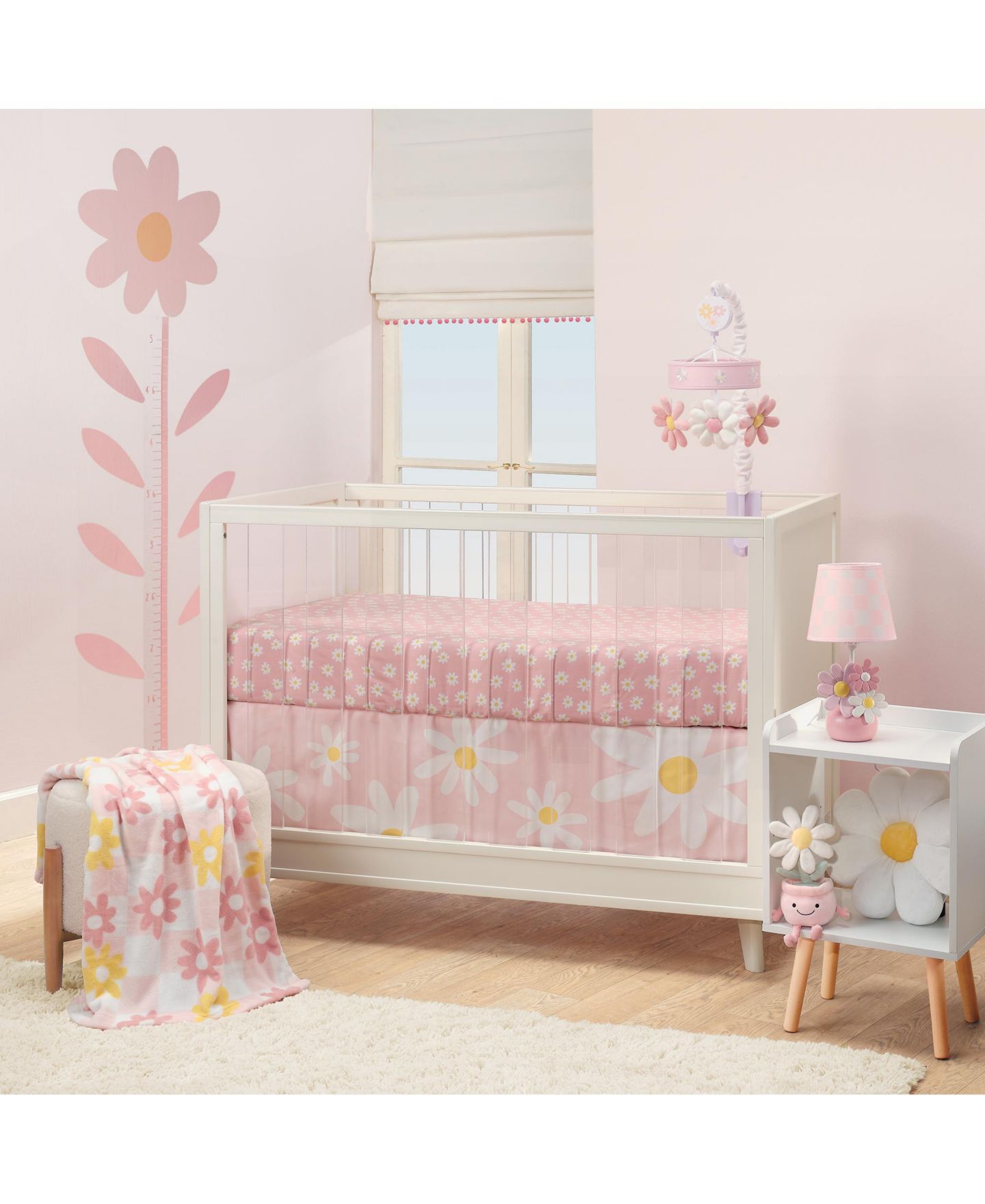 Детская мягкая игрушка Lambs & Ivy Daisy Dreams 11" Poseable-Velour Plush, цвет: Розовый — фото 4