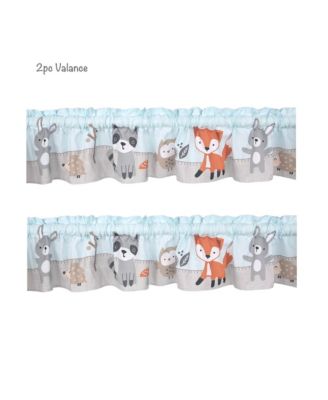 Woodland Friends Animals Mint/Gray 5-Piece Crib Bedding Set