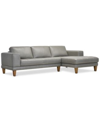 Niebee 2-Pc. Leather Sectional, Created for Macy's