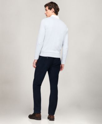 Men's Essential Solid V-Neck Sweater