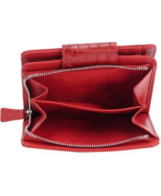 Women's Croco2 RFID Secure Clutch Wallet