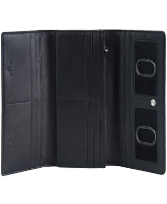 Women's Croco2 RFID Secure Trifold Wallet