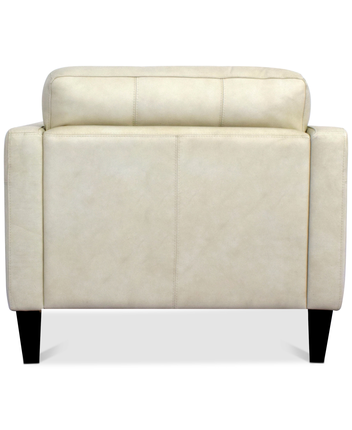 Macy's Pezley Leather Arm Chair, Created For  In Cream