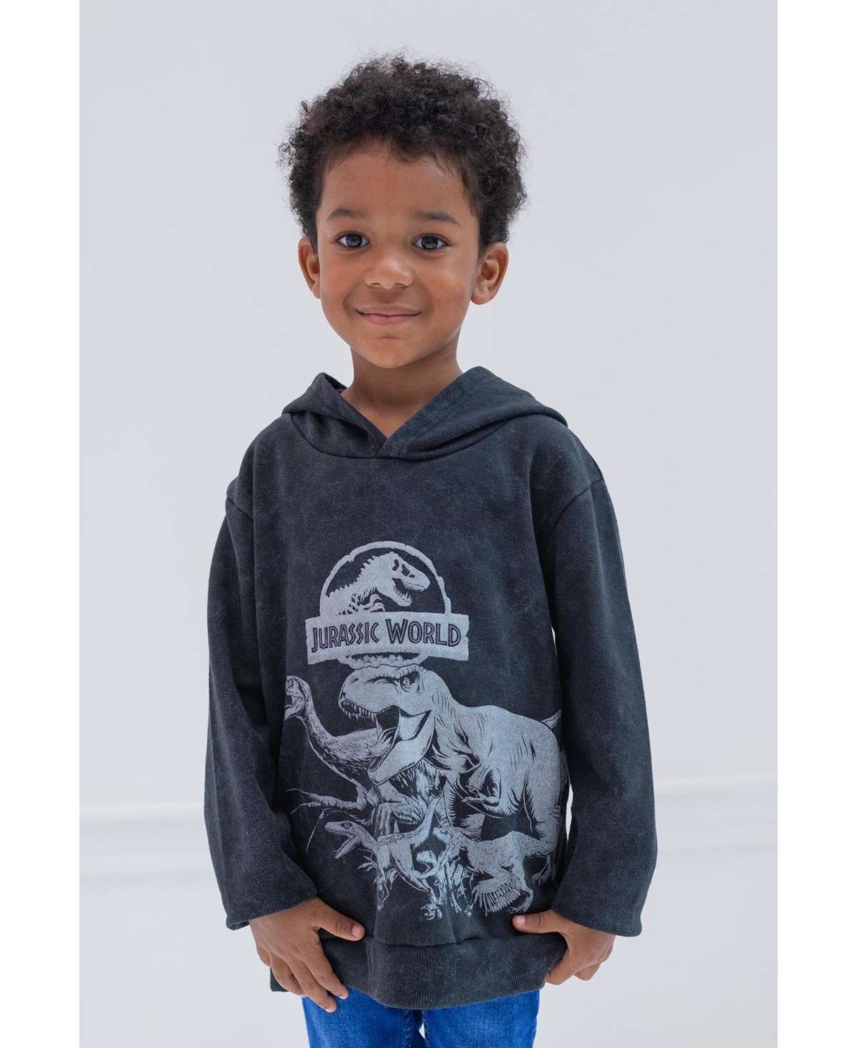 Jurassic World Boys Dinosaur T-Rex Fleece Pullover Hoodie to