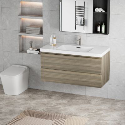 42" Floating Bathroom Vanity with Resin Sink