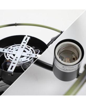 Streamdale Green Caged Ceiling Fan with Light & Remote