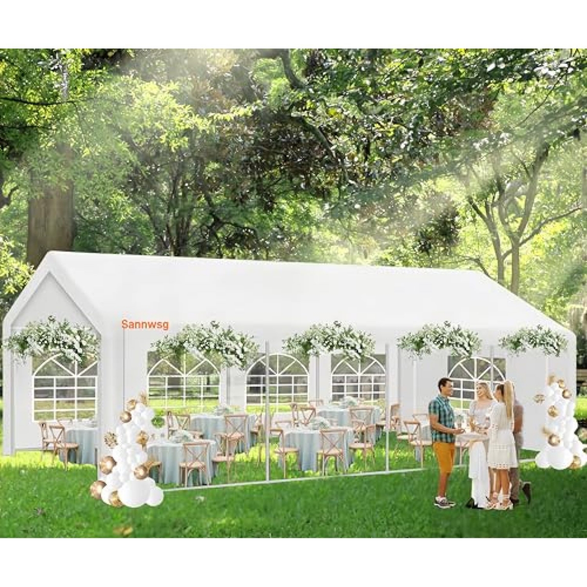 Streamdale Furniture 10x20FT Heavy Duty Canopy Tent with Removable Walls