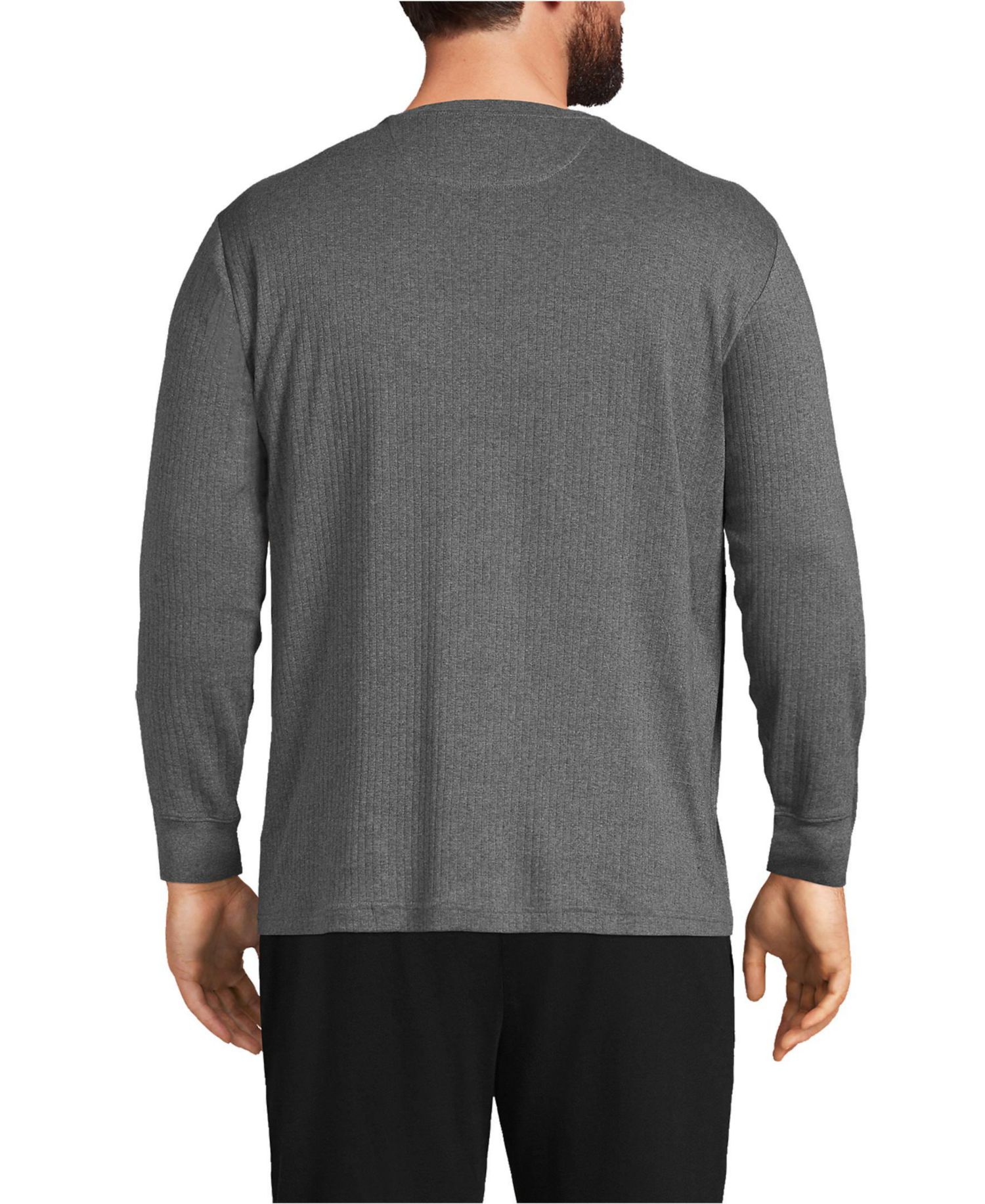 Big & Tall Knit Rib Pajama Henley