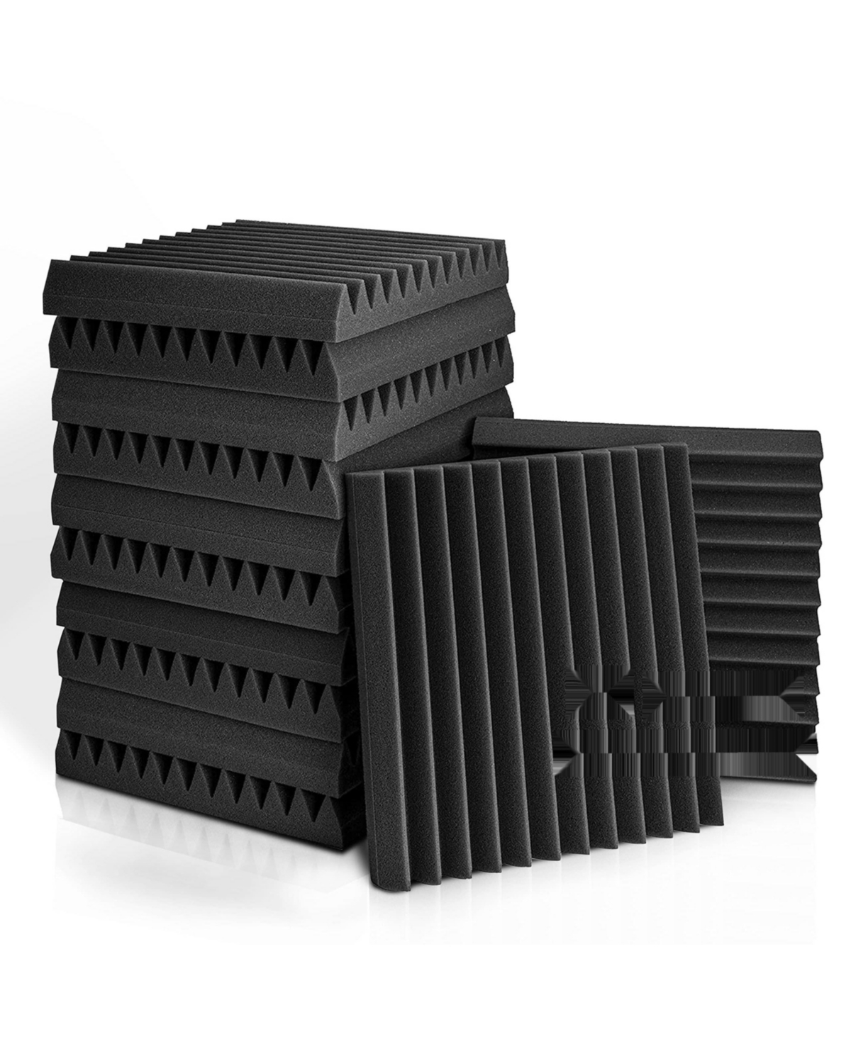 Fstop Labs Fstop Soundproof Acoustic Foam Panels, Wedge Tiles 12