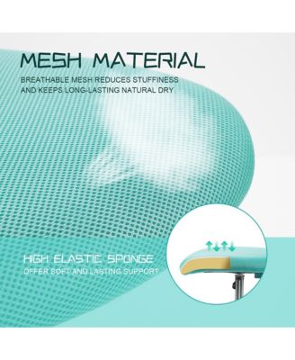 Office Task Desk Armless Chair Adjustable Mid Back Swivel