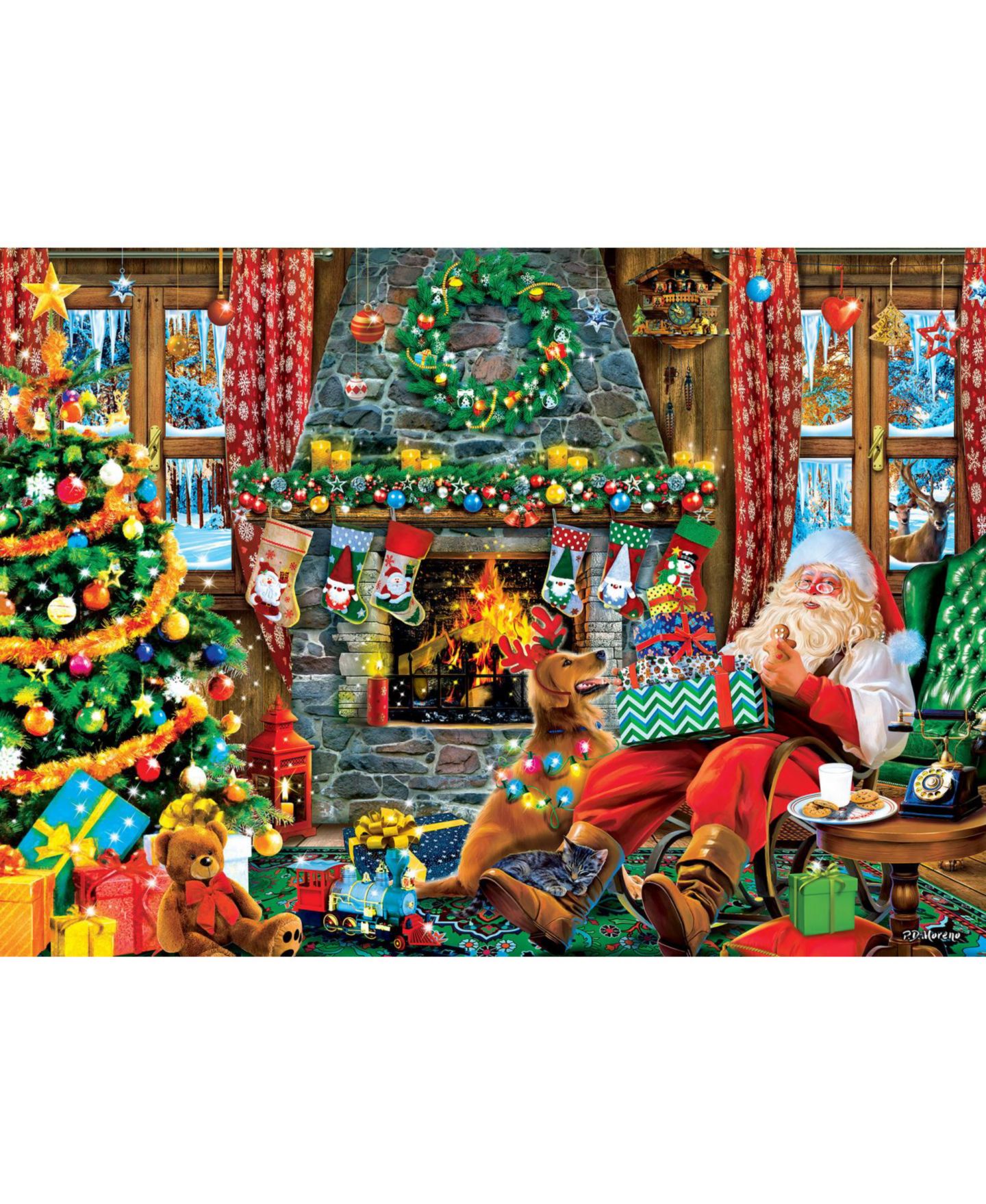 Детская игрушка MasterPieces Puzzles Seek & Find - Christmas Surprise 1000-Piece Puzzle, Ages 14+, цвет: Разноцветный — фото 3