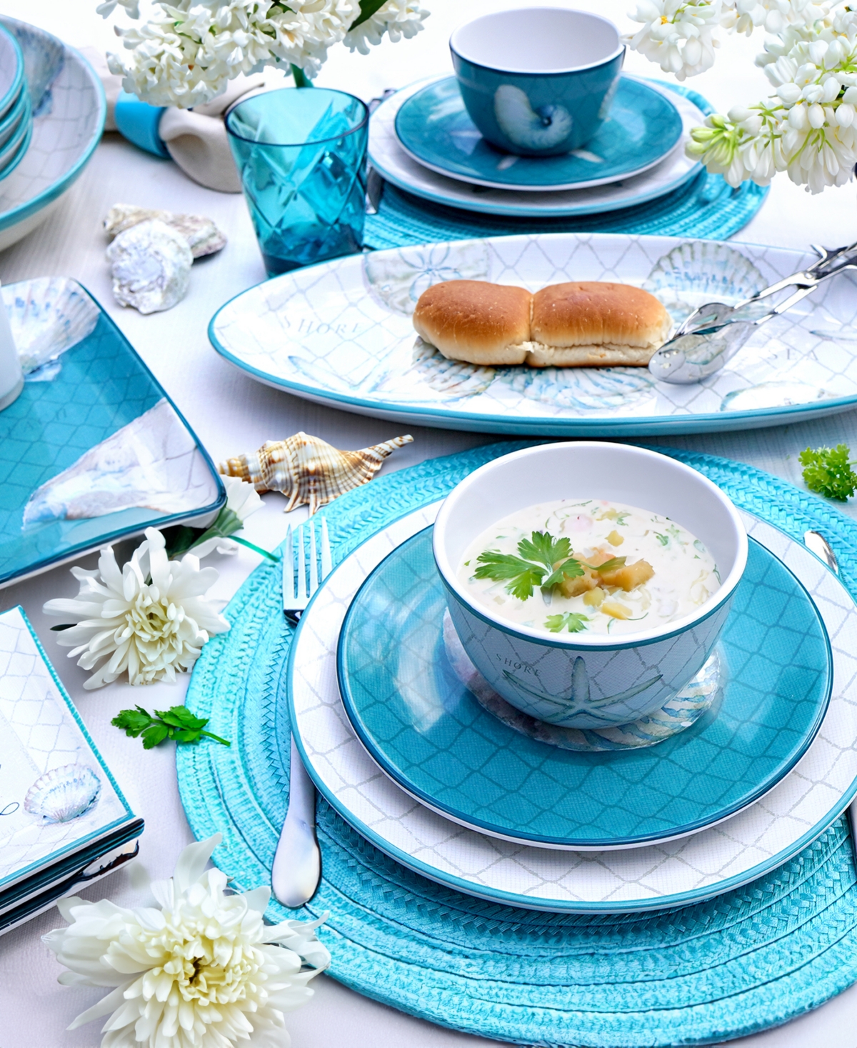 Certified International Ocean View 16pc Dinnerware Set, Service For 4 In Miscellaneous