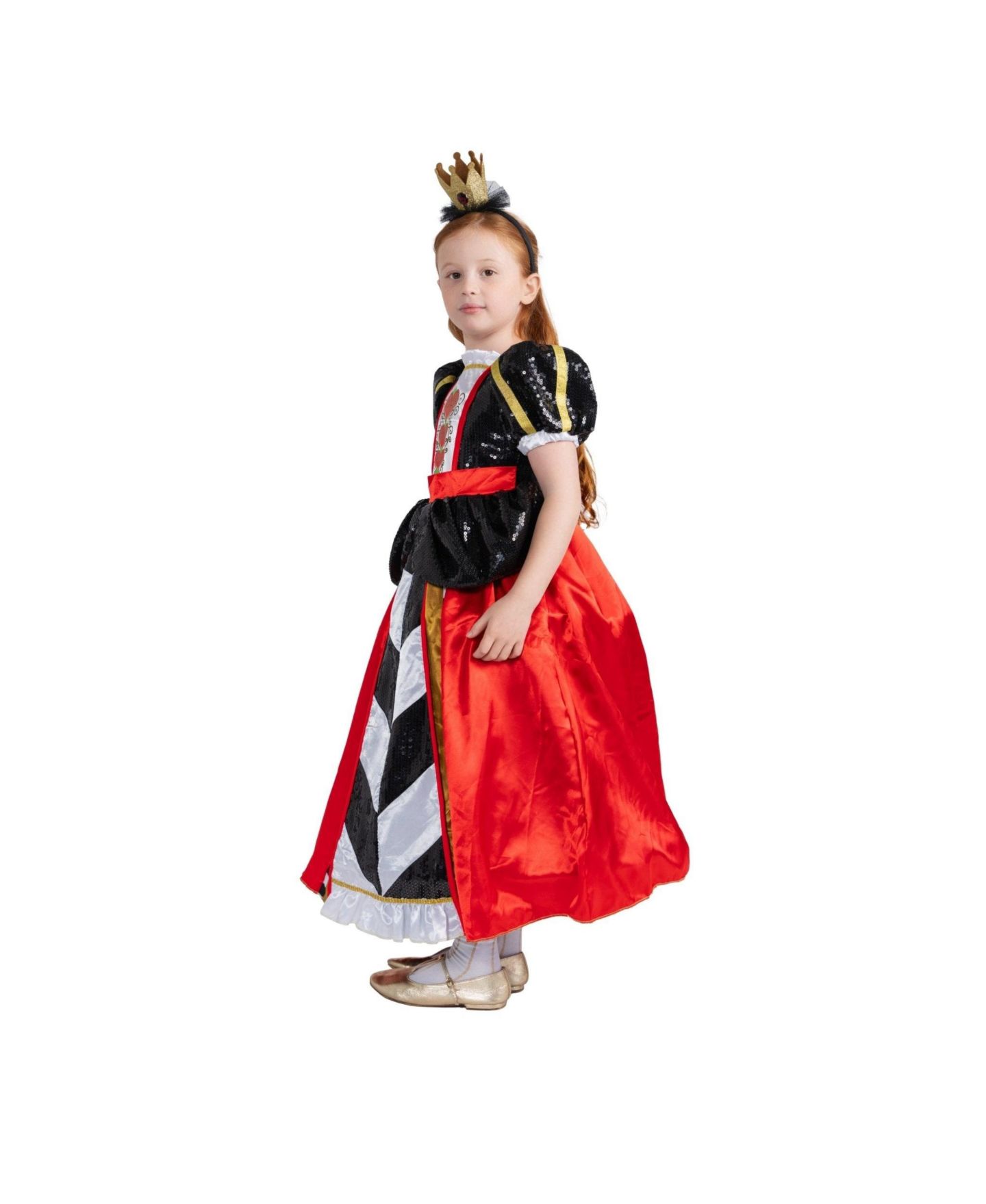 Детское платье Dress Up America Queen of Hearts Dress Costume - Girls — фото 3