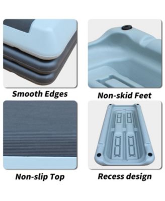 Adjustable Aerobic Stepper with Risers