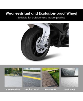 Kids Ride On Motorcycle BMW Licensed 6V Electric 3 Wheels Bicycle w/ Music&Light Red