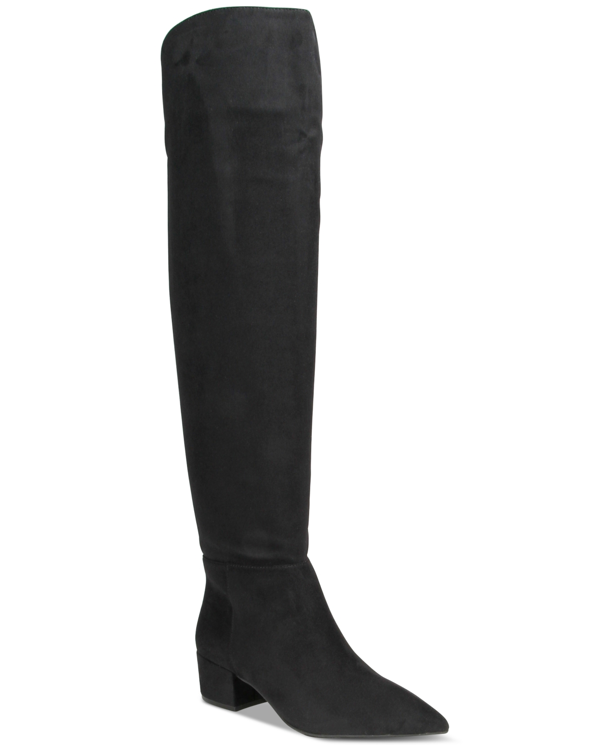 Macy's black suede boots clearance
