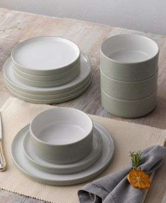 Colortex Stone 12-Piece Dinnerware Set, Service for 4