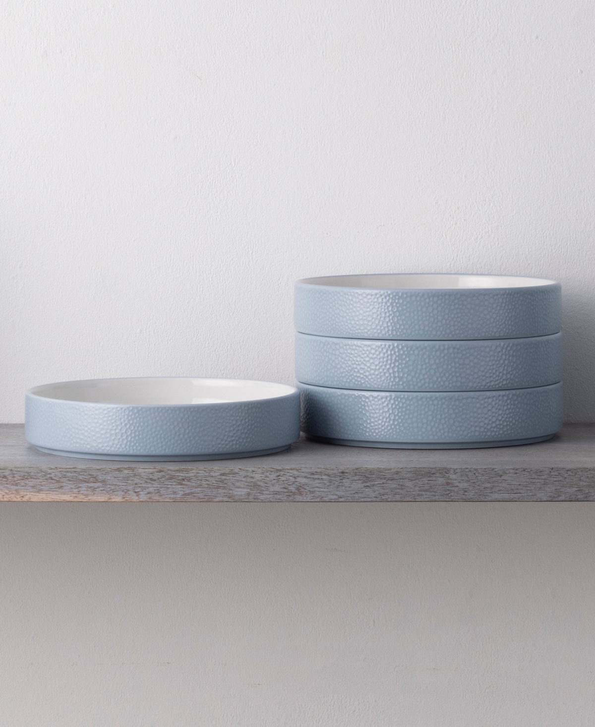 Noritake Colortex Stone Stax Deep Plates, Set Of 4
