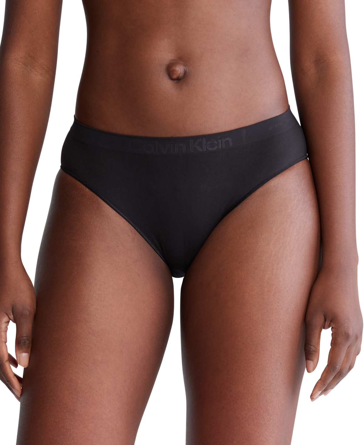 Calvin Klein Women's Bonded Flex 3-Pack Mid Rise Bikini - Black - L