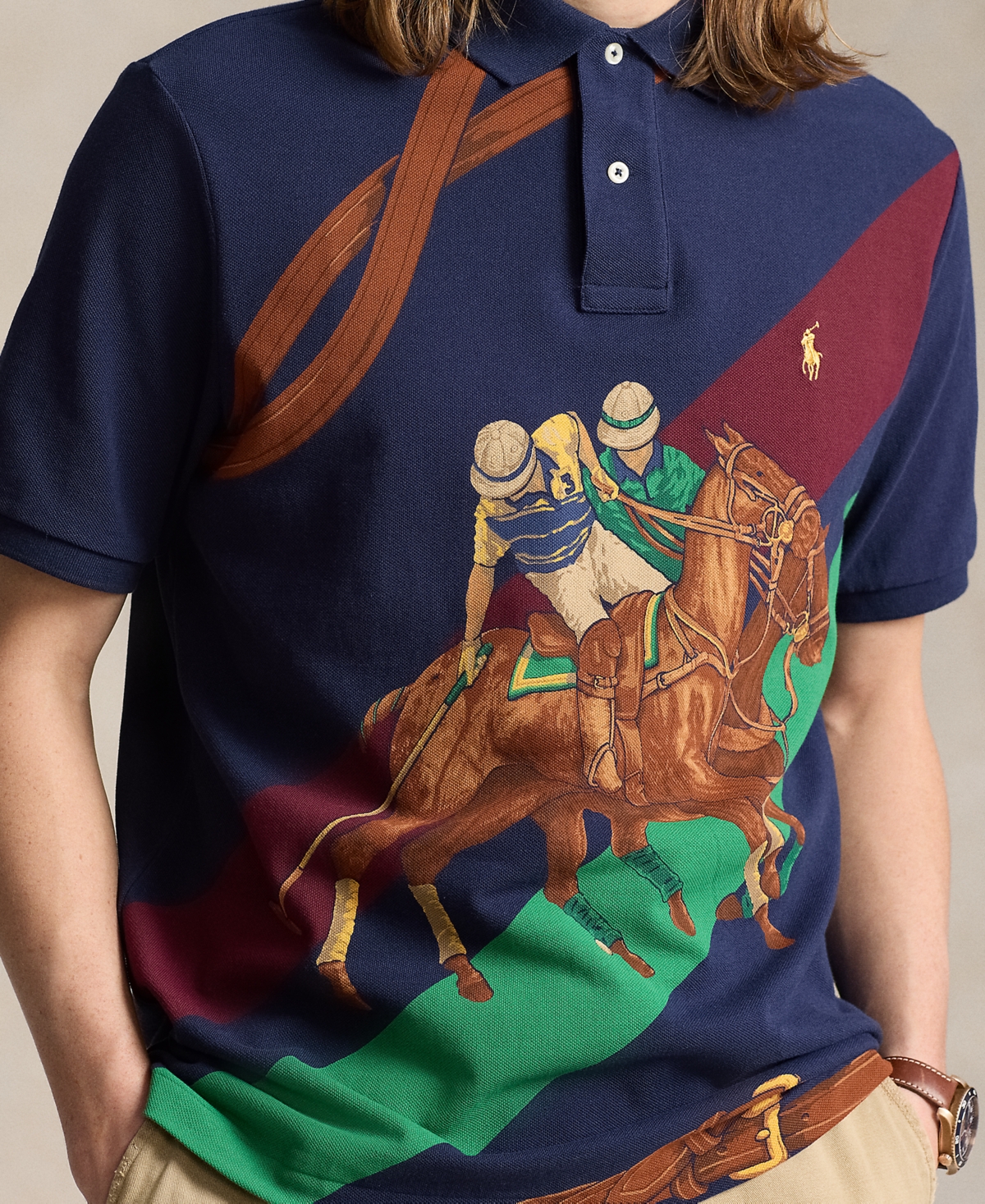 Polo Ralph Lauren Men's Classic-Fit Equestrian Mesh Polo Shirt