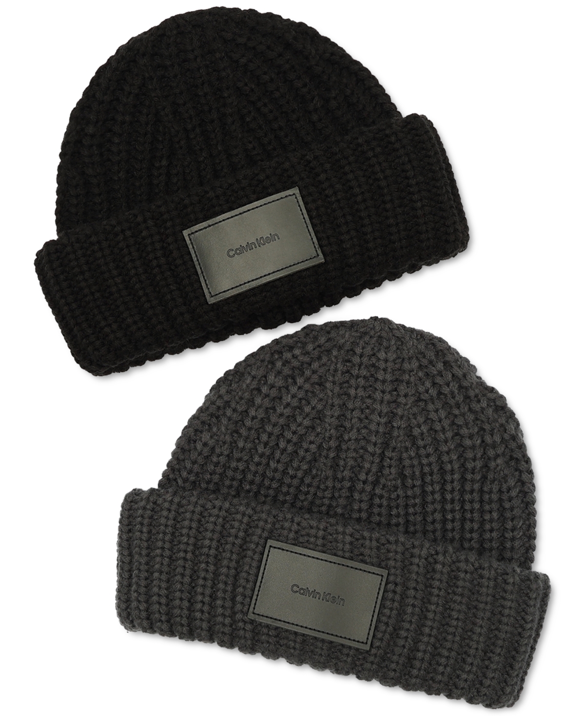 Calvin Klein Men's Lofty Shaker Logo Beanie In Brown