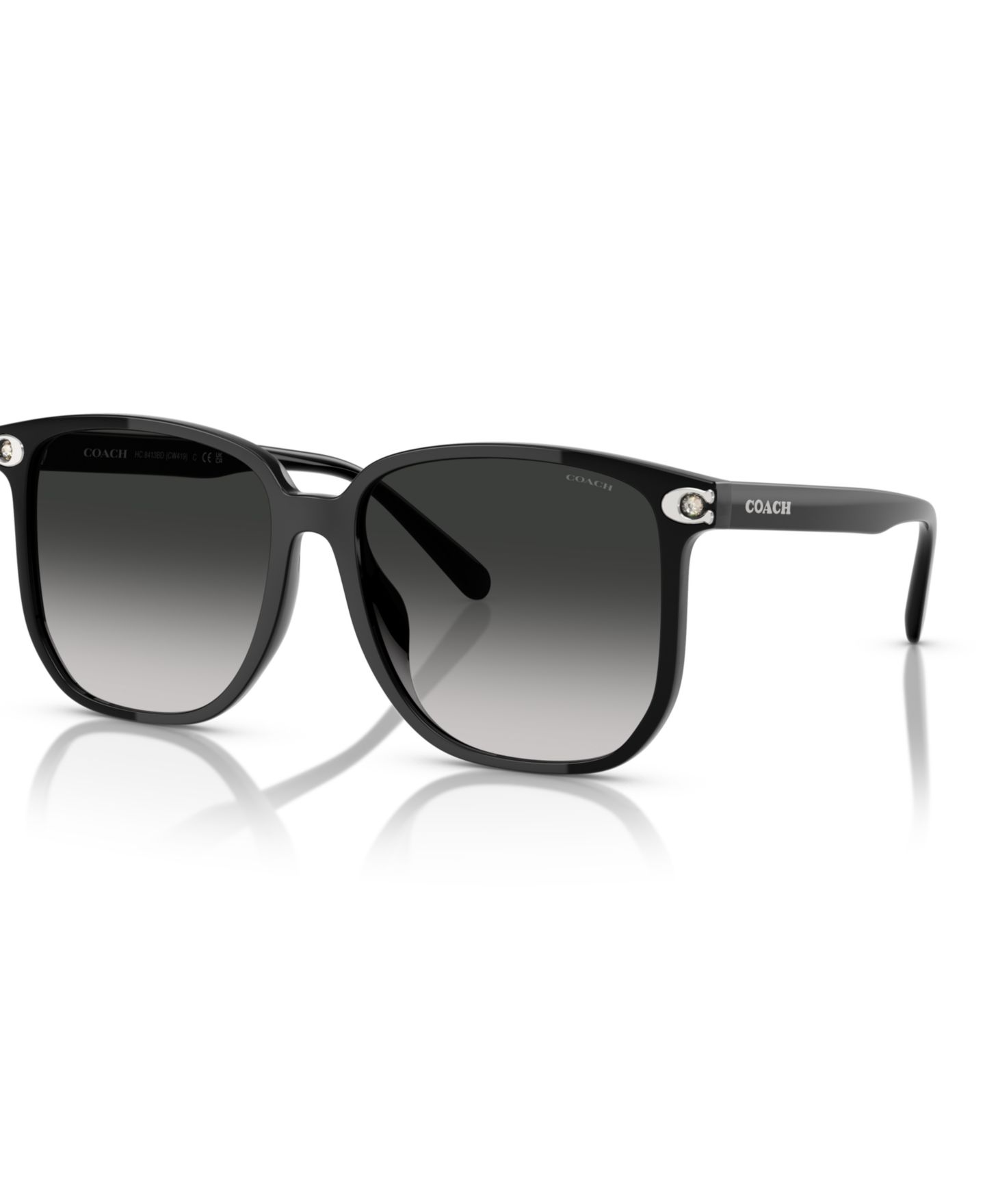 Женские солнцезащитные очки COACH Sunglasses, CW419 HC8413BD, цвет: Чёрный — фото 1