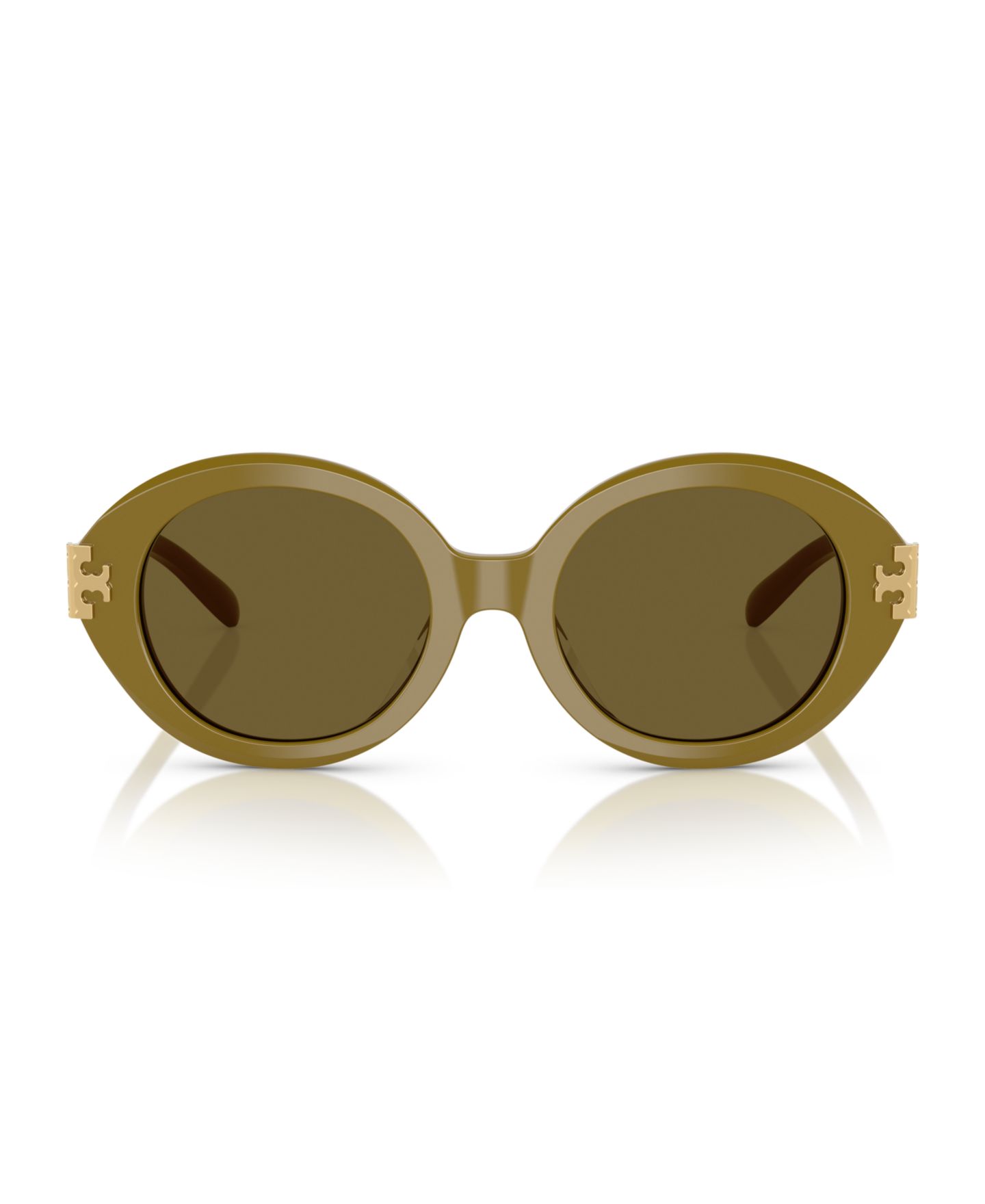 Женские солнцезащитные очки Tory Burch Sunglasses TY7210U, цвет: Чёрный / Слоновая кость — фото 9