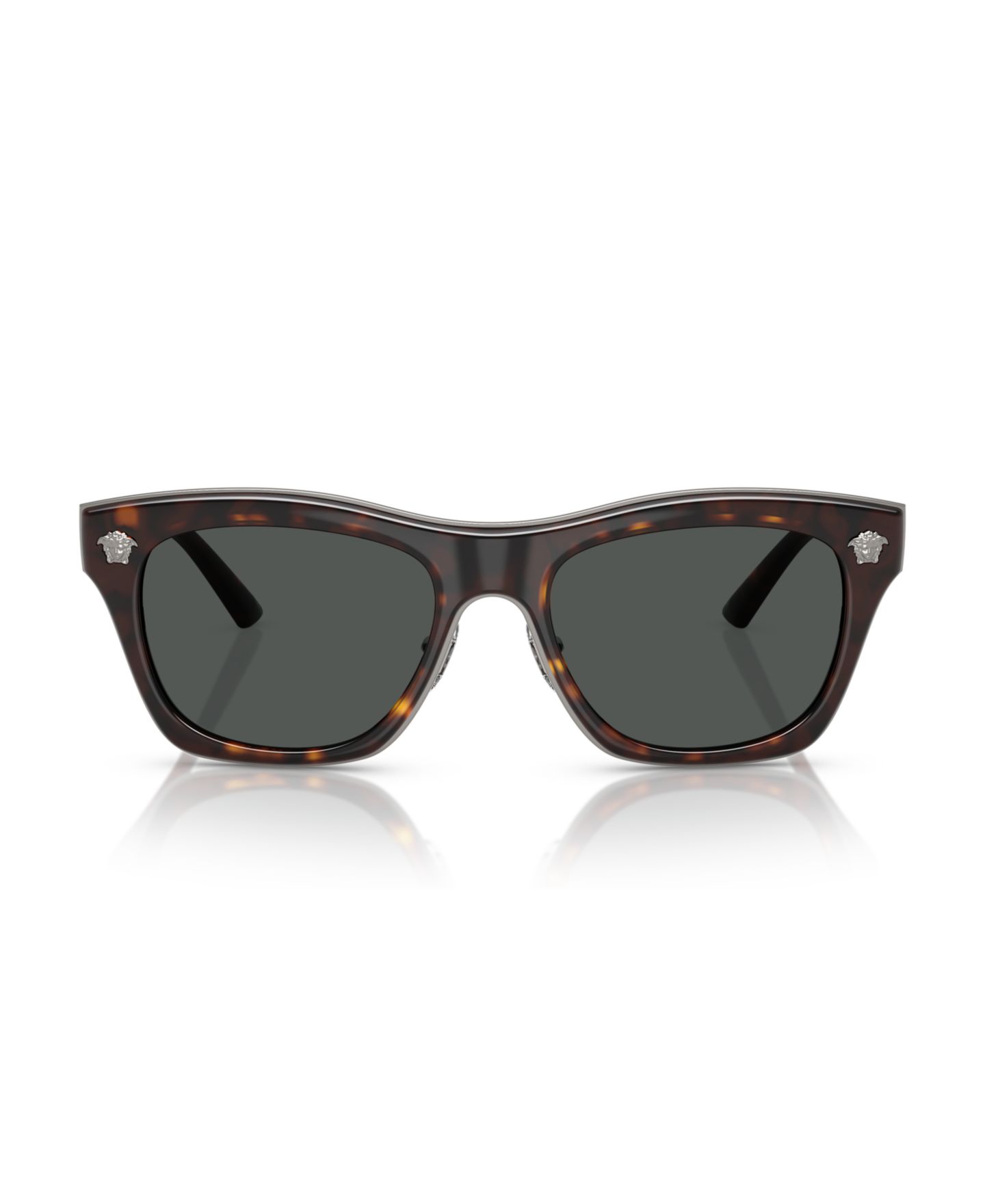 Солнцезащитные очки Versace Unisex Round Sunglasses, VE2272, цвет: Гавана — фото 2