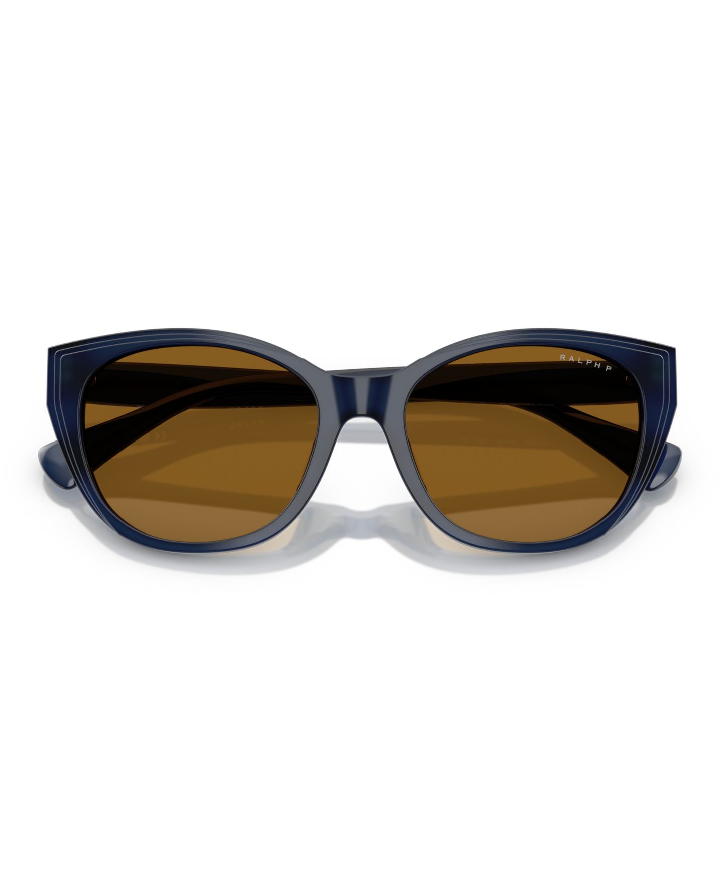 Женские солнцезащитные очки Ralph by Ralph Lauren Polarized Sunglasses RA5324U, цвет: Блестящий прозрачный синий — фото 5