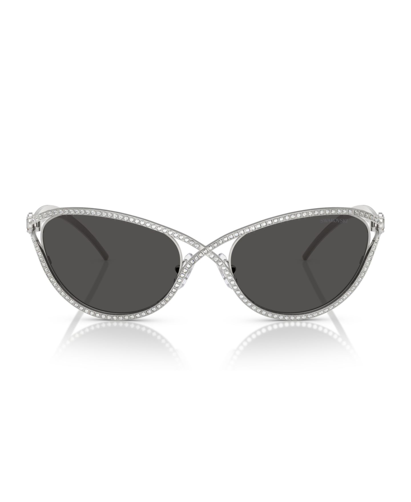 Женские солнцезащитные очки Swarovski Sunglasses SK7025, цвет: Золотой — фото 7