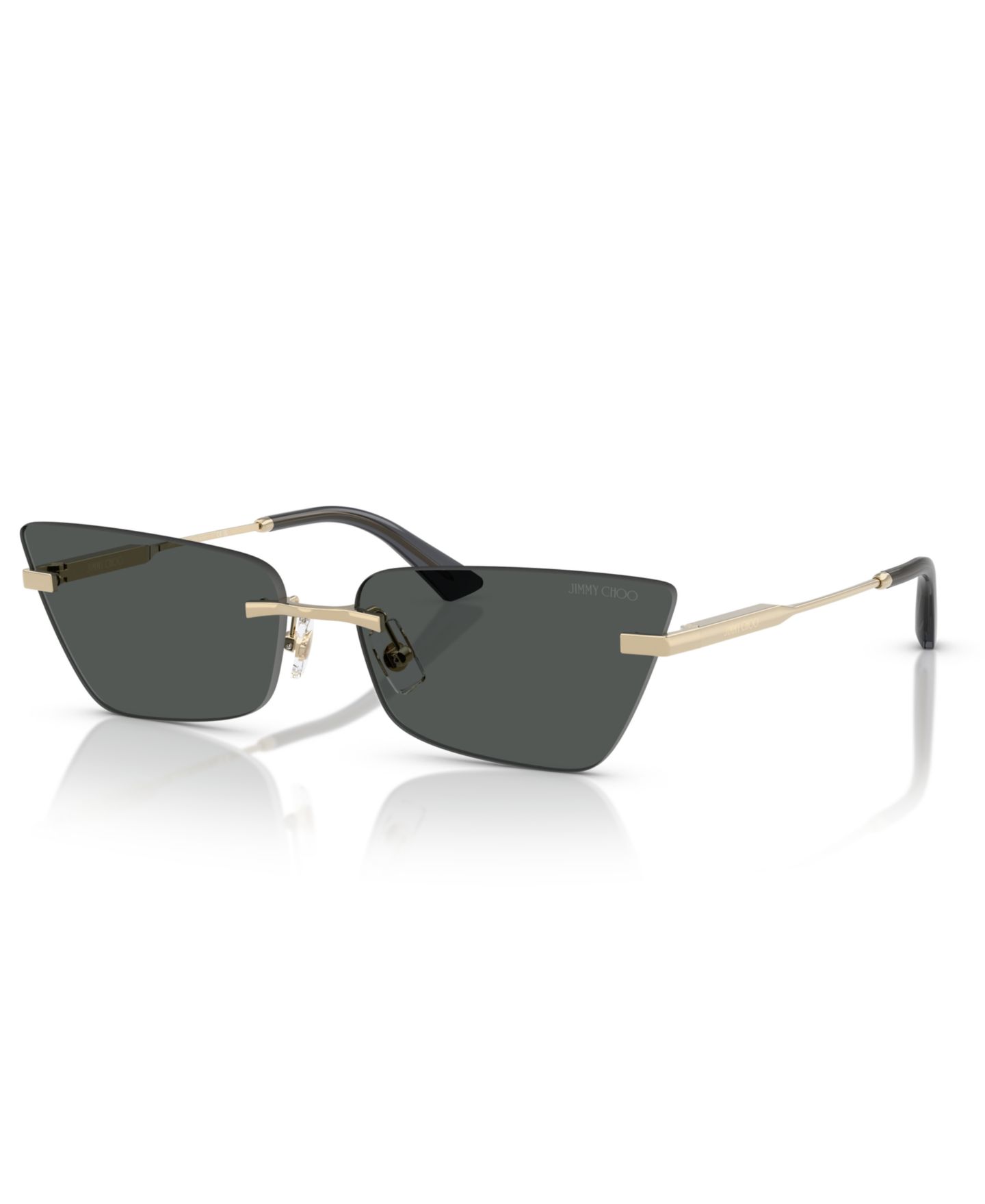 Женские солнцезащитные очки Jimmy Choo Sunglasses JC4012, цвет: Бледный золотой — фото 1