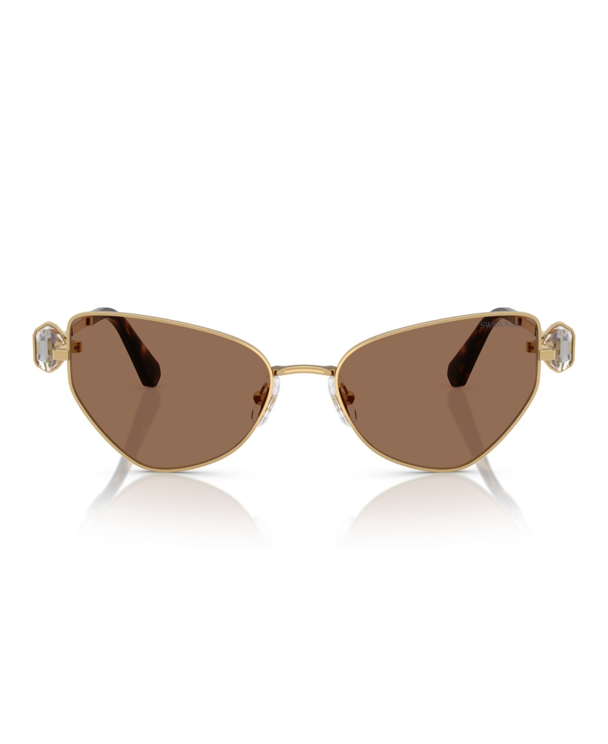 Swarovski Sk 7003 400473 57mm Womens Irregular Sunglasses In Gold