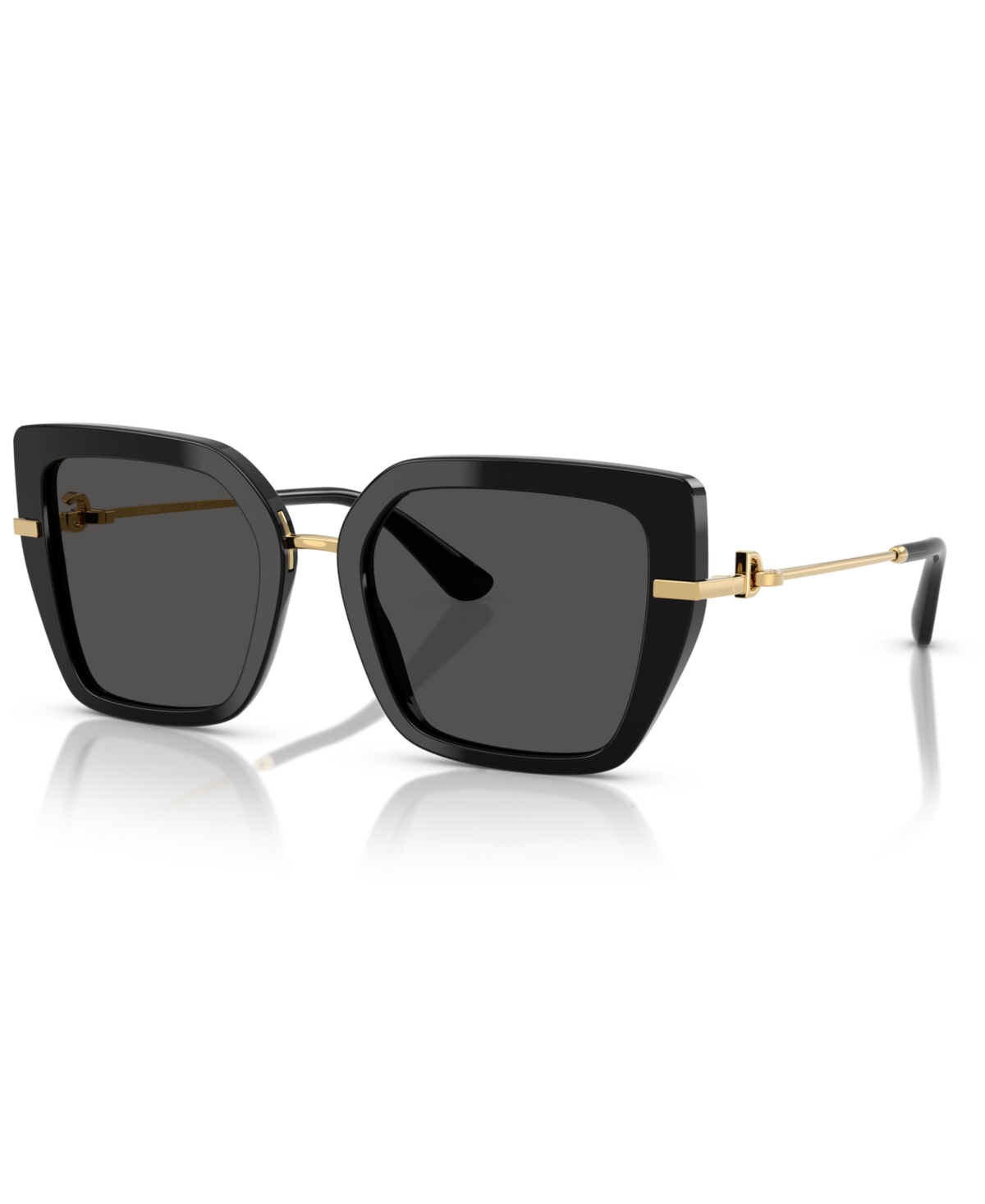 Dolce & Gabbana Womens Black Dg4373 Square-frame Acetate Sunglasses In Black