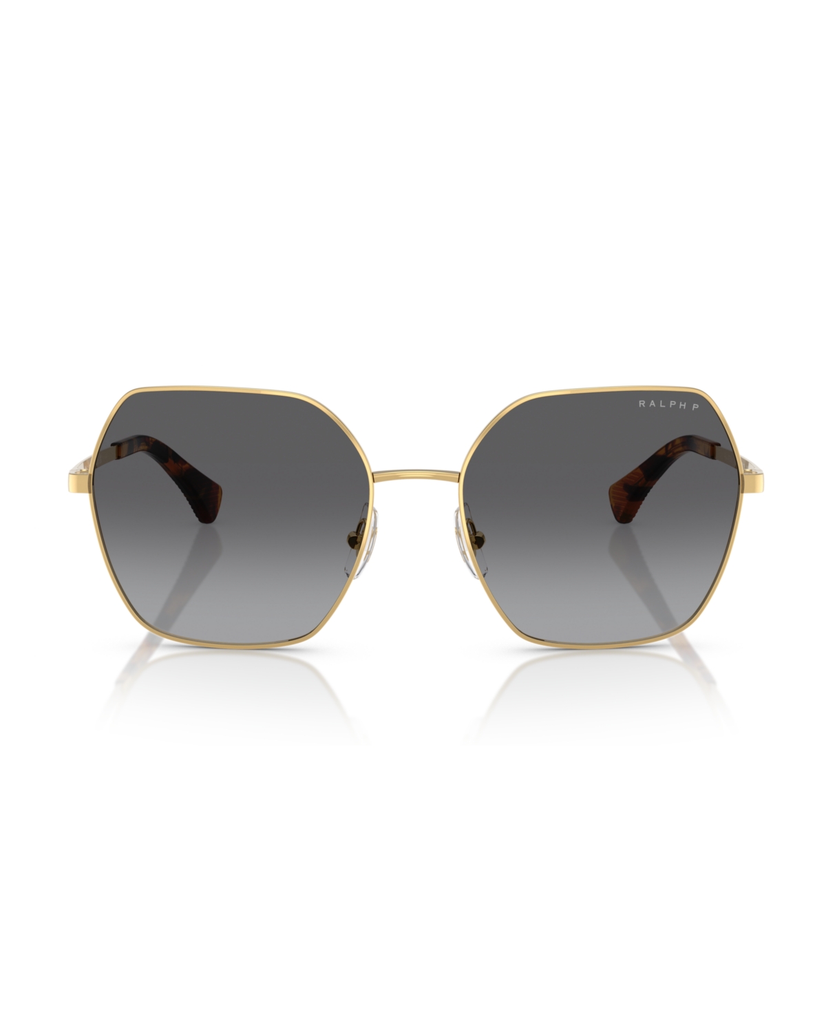 Shop Ralph Lauren Women's Polarized Sunglasses Ra4138 In Shiny Gold
