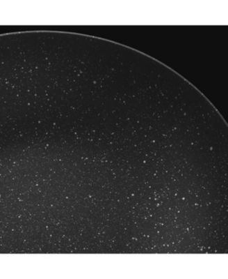 GEM 10" Nonstick Stock Pot 5.2Qt., Black, Glass Lid