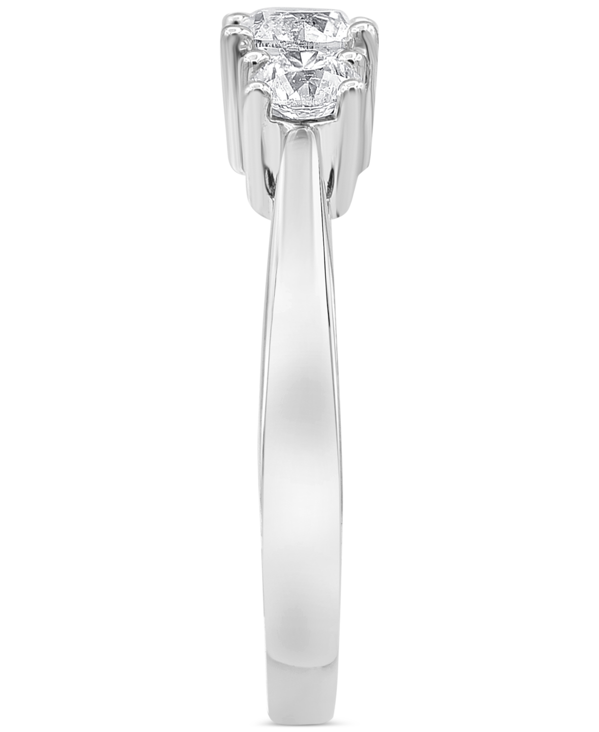Diamond Three Stone Engagement Ring (1 ct. t.w.) in 14k- White Gold
