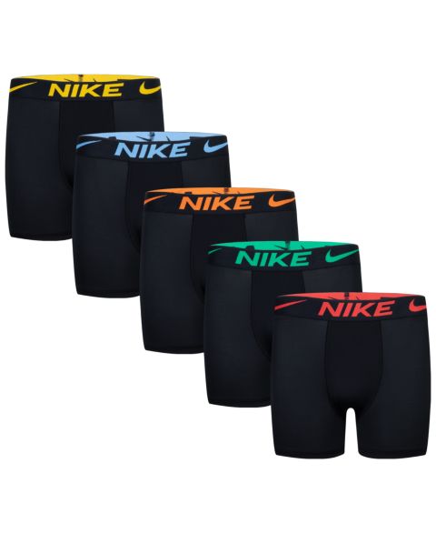 Детские боксеры Nike Dri-FIT, 5 пар, цвет: Чёрный