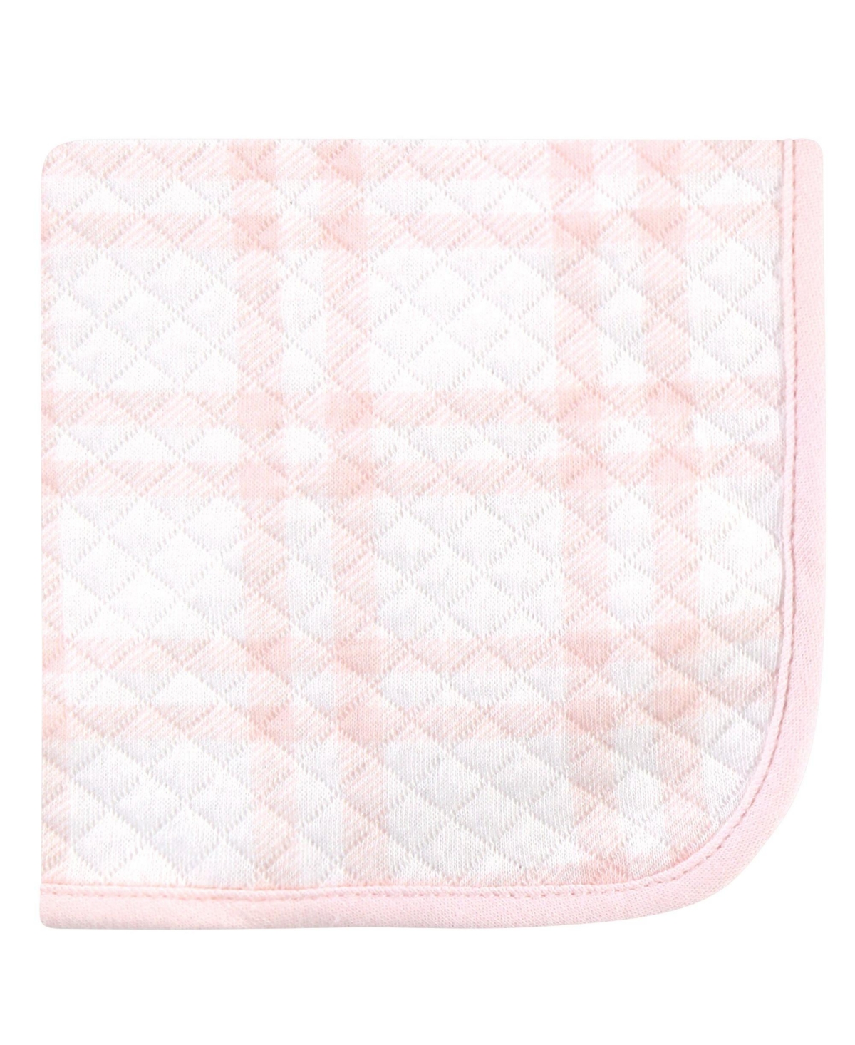 Hudson Baby Infant Girl Quilted Cotton Washcloths, One Size - Winter forest